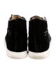 Charlotte Olympia Velvet Embroidered Accent Sneakers