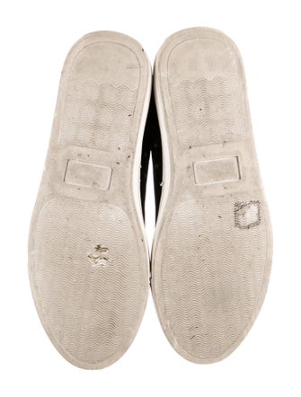 Charlotte Olympia Velvet Embroidered Accent Sneakers