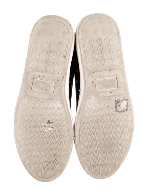 Charlotte Olympia Velvet Embroidered Accent Sneakers