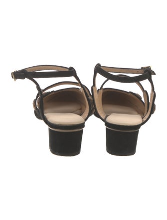 Charlotte Olympia Suede Slingback Flats