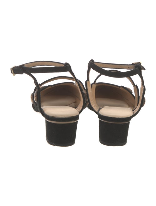 Charlotte Olympia Suede Slingback Flats