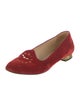 Charlotte Olympia Velvet Crystal Embellishments Loafers
