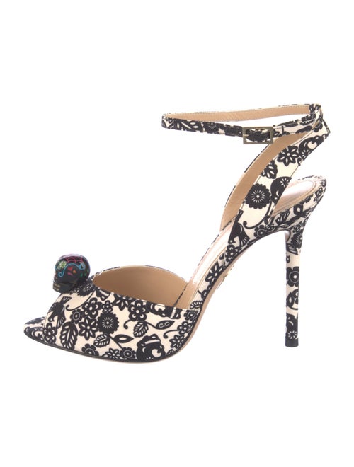 Charlotte Olympia Floral Print Sandals
