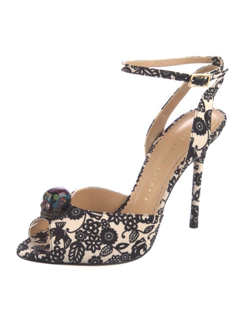 Charlotte Olympia Floral Print Sandals