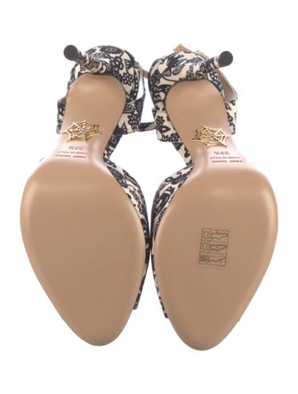 Charlotte Olympia Floral Print Sandals