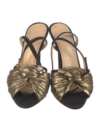 Charlotte Olympia Suede Sandals
