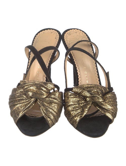 Charlotte Olympia Suede Sandals