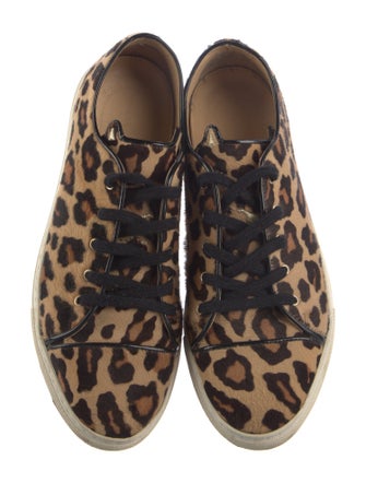 Charlotte Olympia Ponyhair Animal Print Sneakers