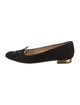 Charlotte Olympia Velvet Embroidered Accent Loafers