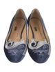 Charlotte Olympia Velvet Animal Print Loafers