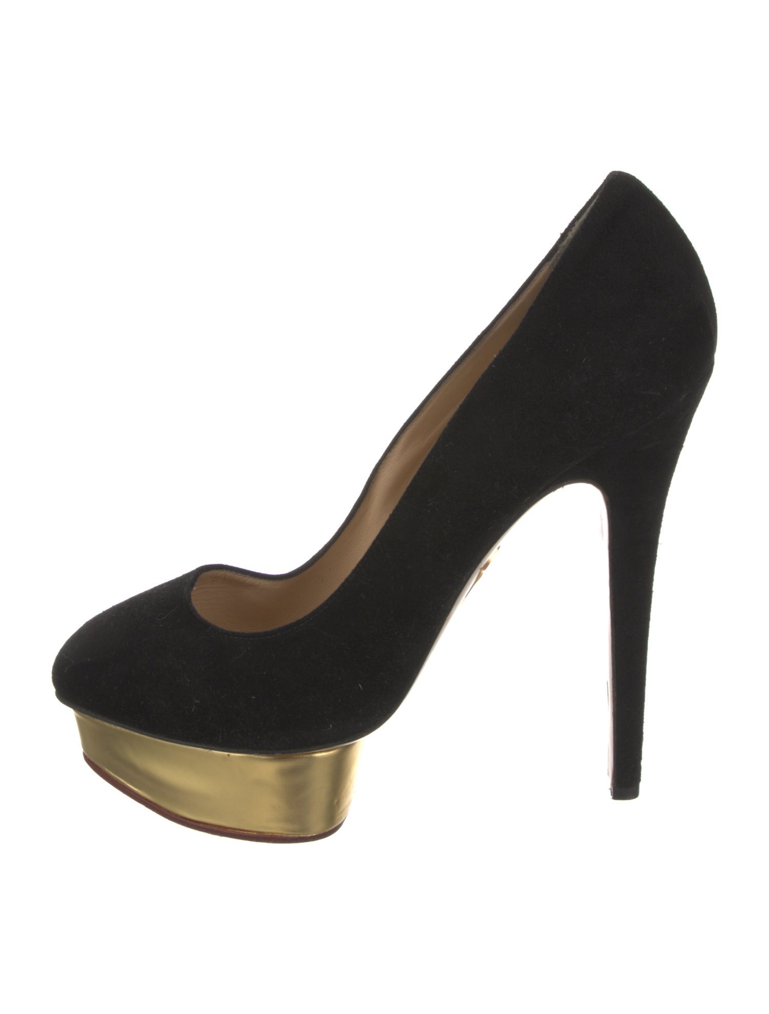Charlotte Olympia Suede Pumps