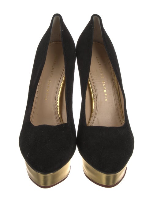 Charlotte Olympia Suede Pumps