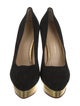 Charlotte Olympia Suede Pumps
