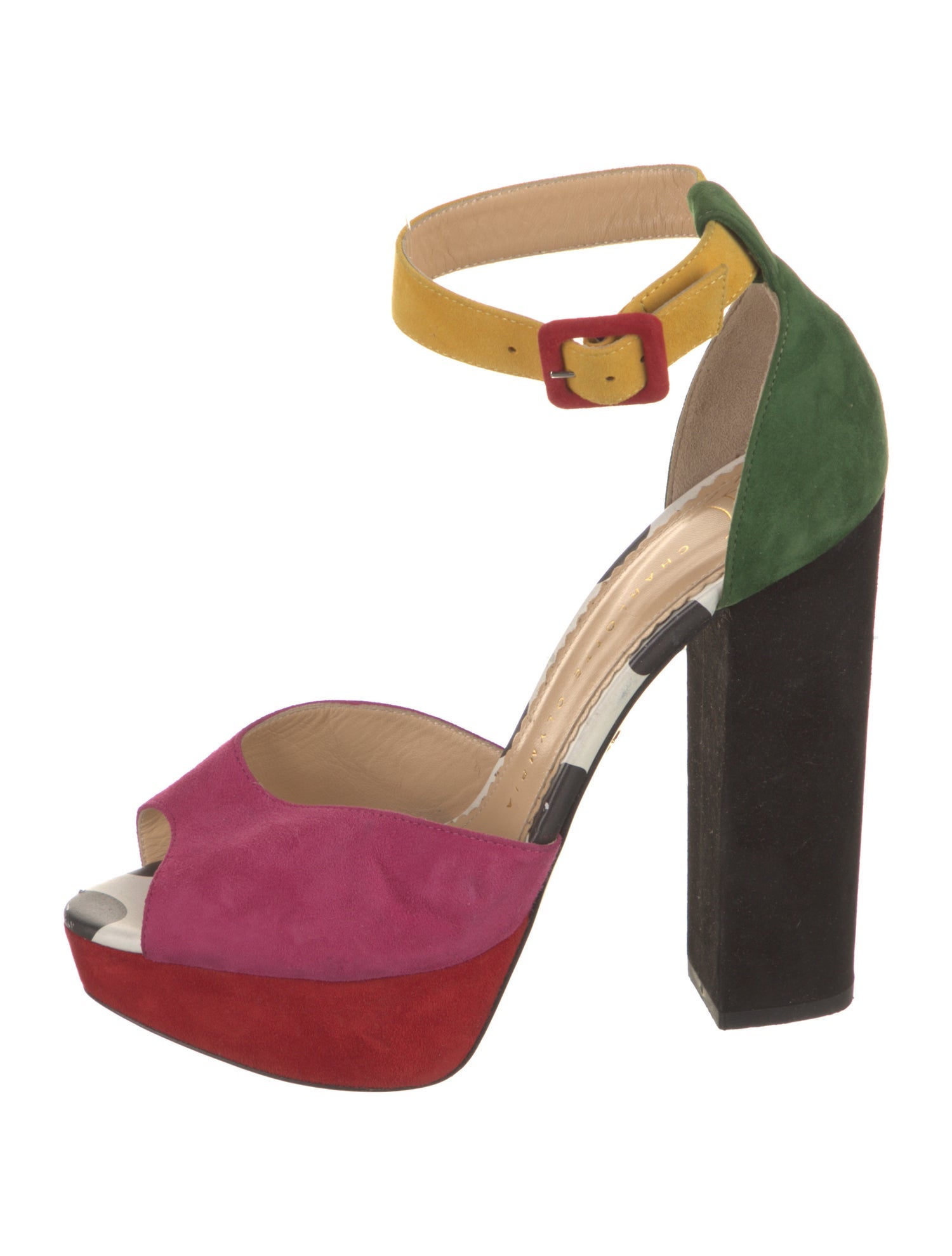 Charlotte Olympia Suede D'Orsay Pumps