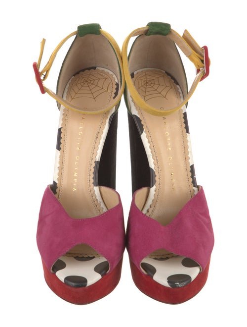 Charlotte Olympia Suede D'Orsay Pumps