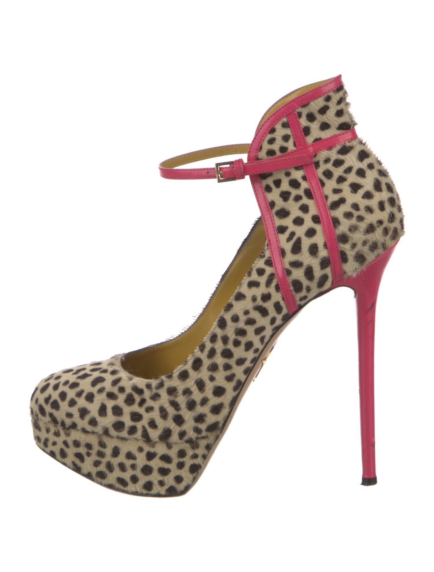 Charlotte Olympia Ponyhair Animal Print Pumps