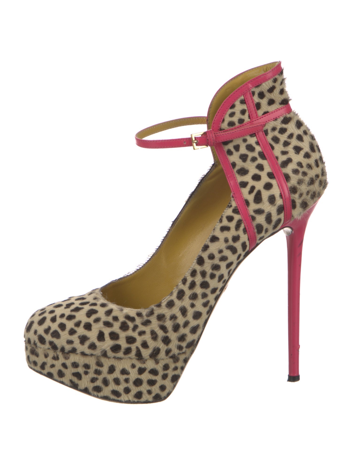 Charlotte Olympia Ponyhair Animal Print Pumps