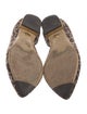 Charlotte Olympia Suede Animal Print D'Orsay Flats