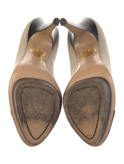 Charlotte Olympia Canvas Printed Pumps