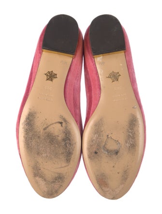 Charlotte Olympia Velvet Embroidered Accent Loafers