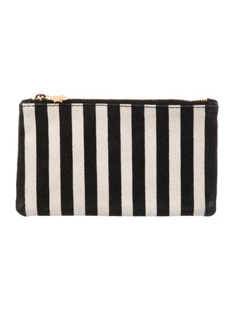 Charlotte Olympia Canvas Striped Pouch