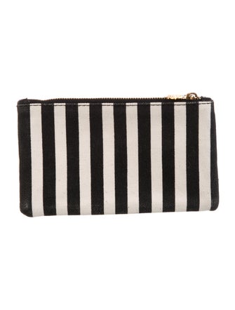 Charlotte Olympia Canvas Striped Pouch
