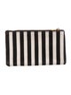 Charlotte Olympia Canvas Striped Pouch