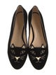 Charlotte Olympia Velvet Embroidered Accent Loafers