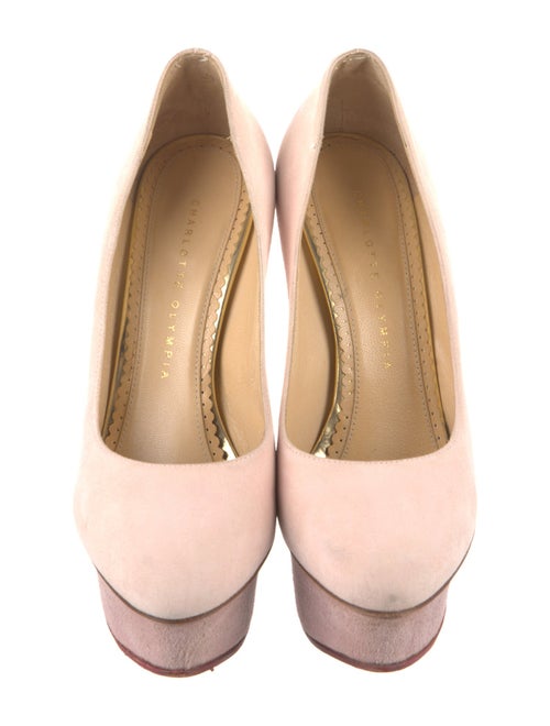 Charlotte Olympia Suede Pumps