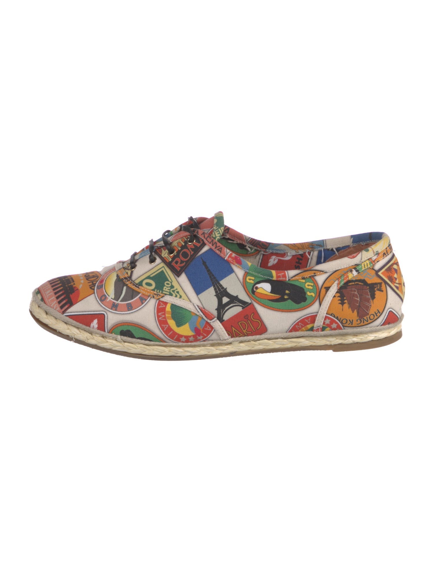 Charlotte Olympia Canvas Printed Sneakers