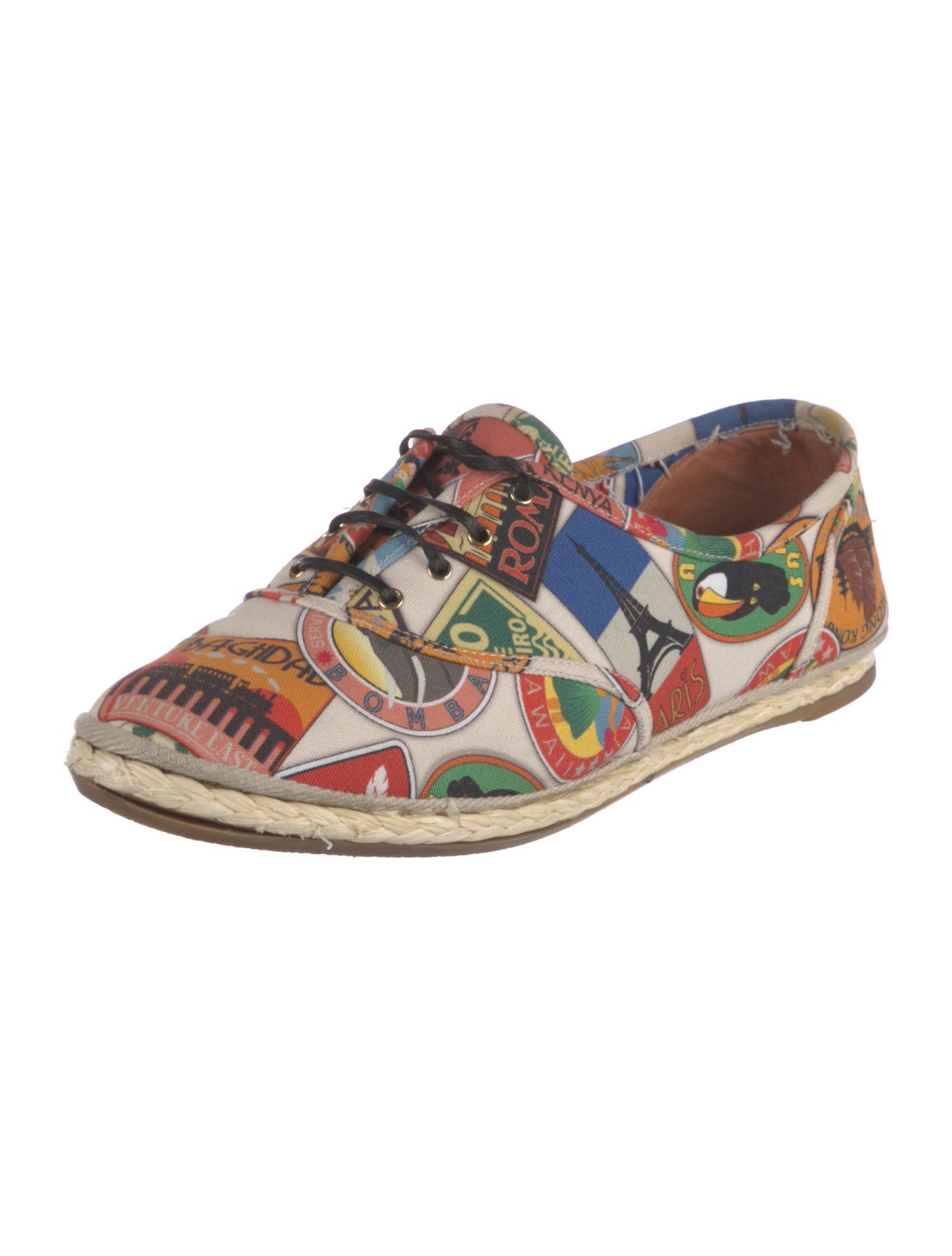 Charlotte Olympia Canvas Printed Sneakers