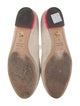 Charlotte Olympia Canvas Embroidered Accent Flats