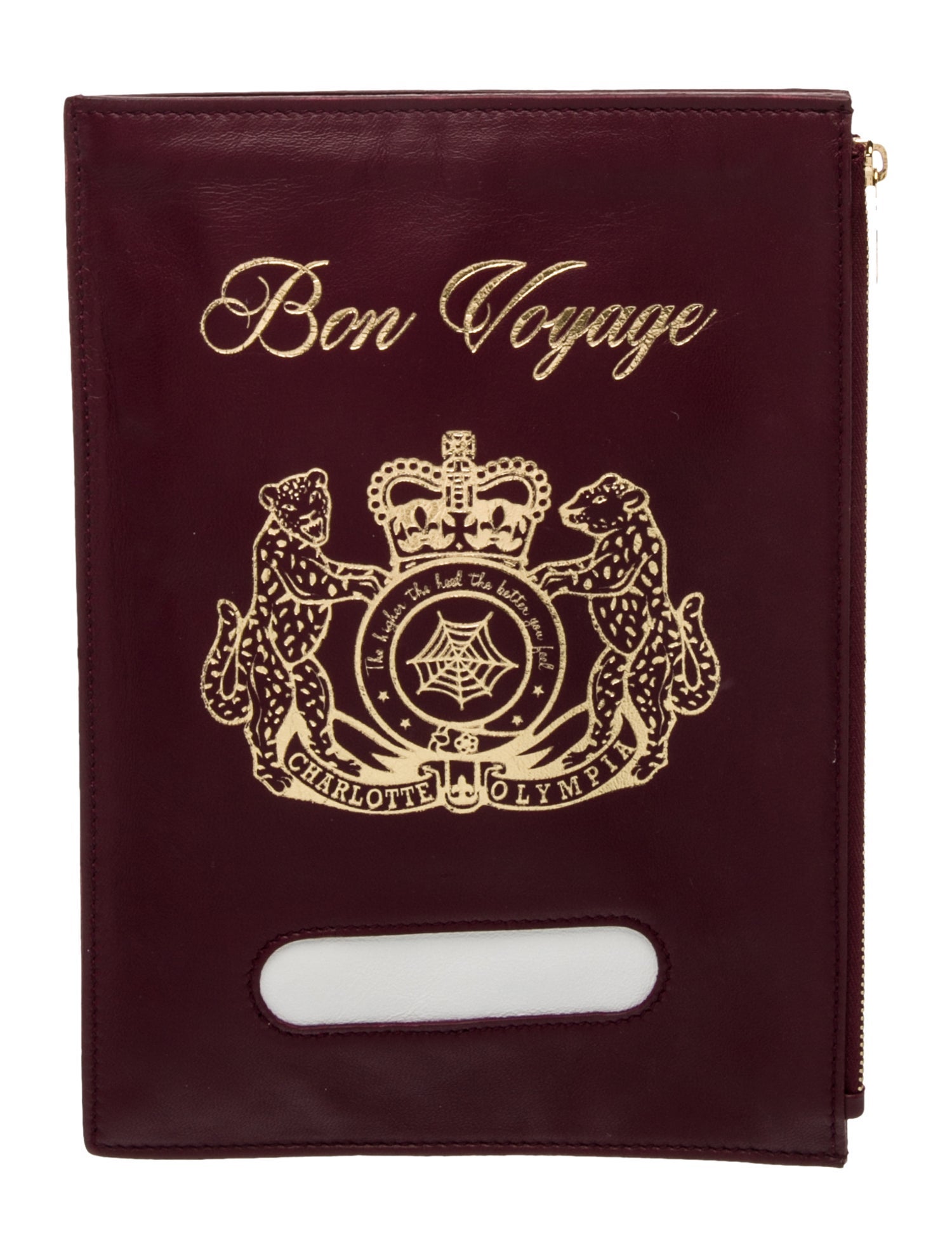 Charlotte Olympia Leather Clutch