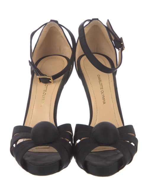 Charlotte Olympia Satin D'Orsay Pumps