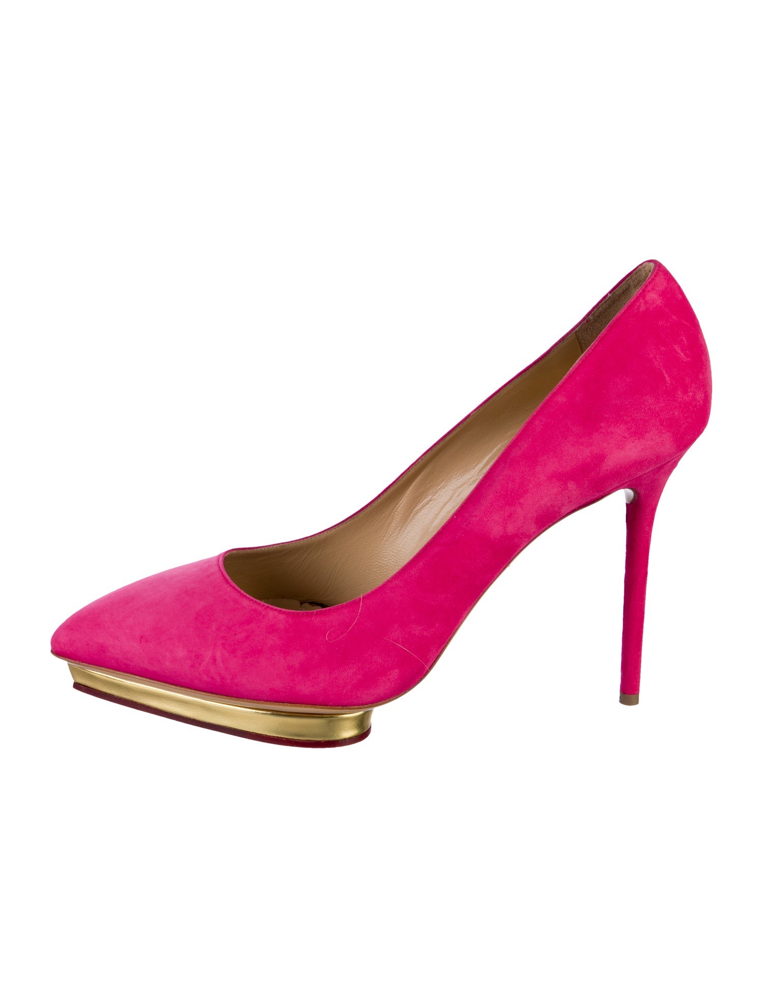 Charlotte Olympia Suede Pumps w/ Tags