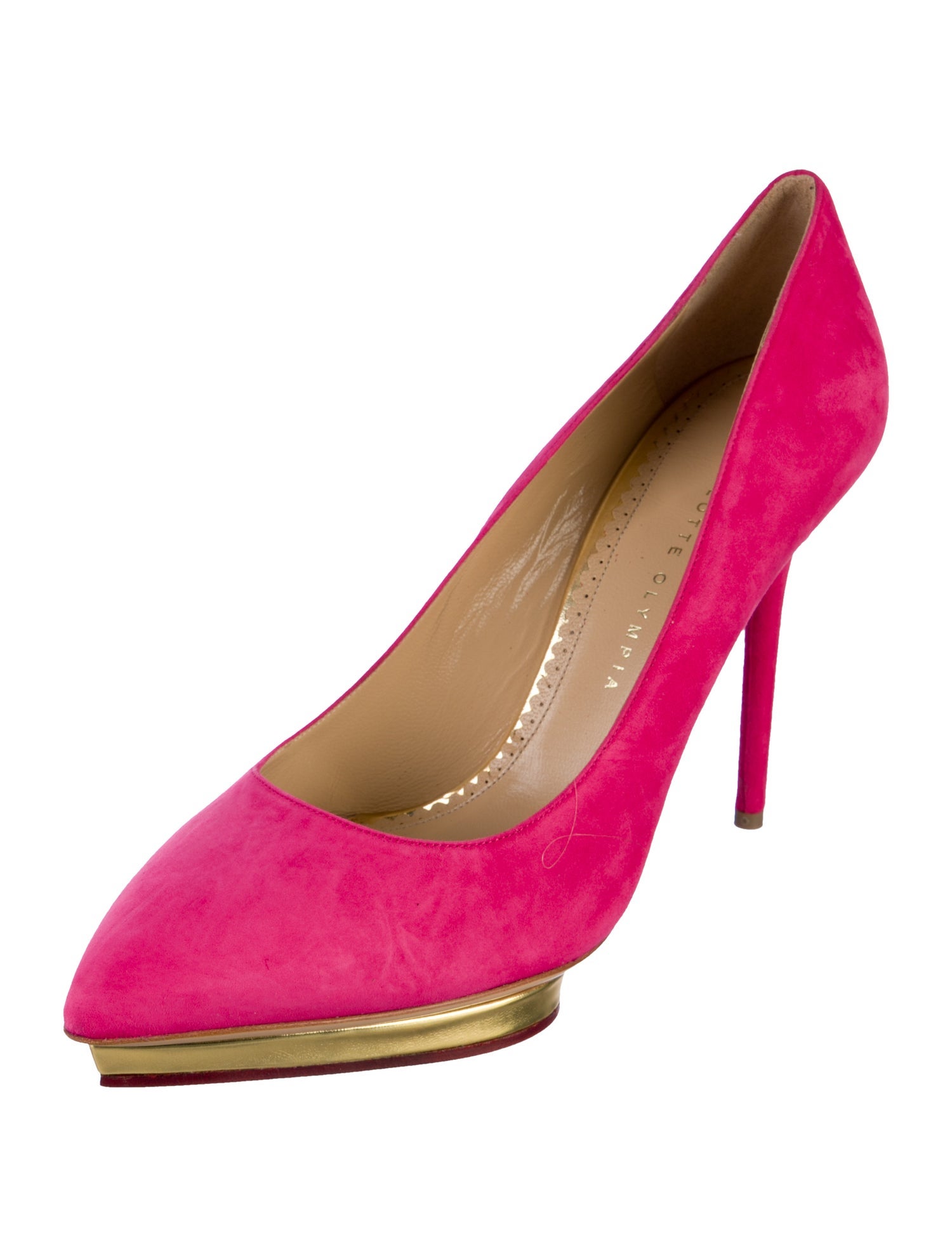 Charlotte Olympia Suede Pumps w/ Tags
