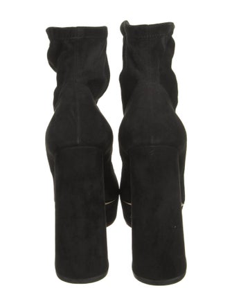 Charlotte Olympia Suede Sock Boots