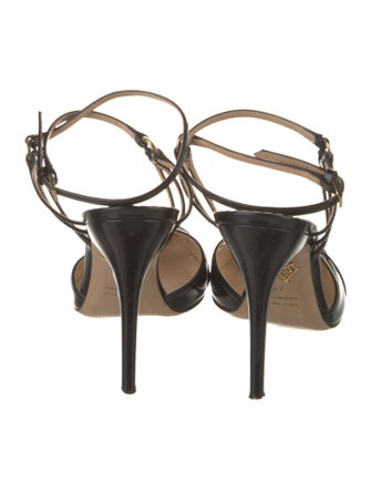 Charlotte Olympia Leather Slingback Pumps