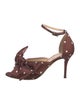 Charlotte Olympia Satin Polka Dot Print Sandals