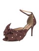 Charlotte Olympia Satin Polka Dot Print Sandals