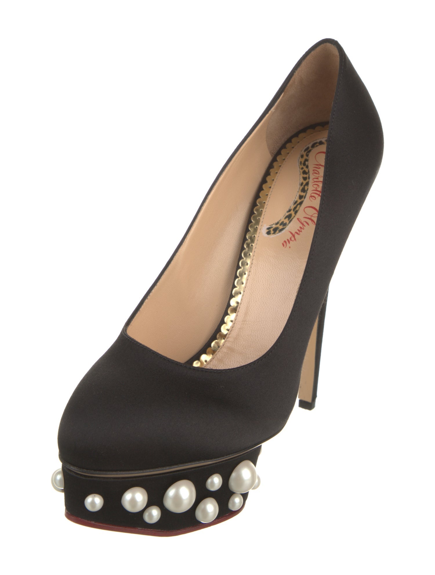 Charlotte Olympia Satin Pumps