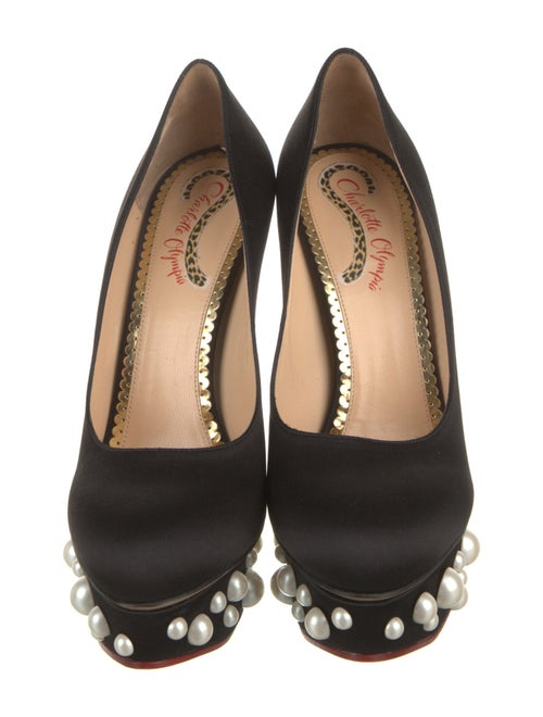 Charlotte Olympia Satin Pumps