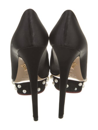 Charlotte Olympia Satin Pumps