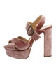 Charlotte Olympia Velvet Sandals