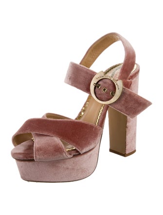 Charlotte Olympia Velvet Sandals