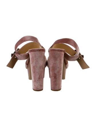 Charlotte Olympia Velvet Sandals