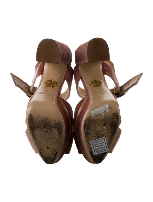 Charlotte Olympia Velvet Sandals