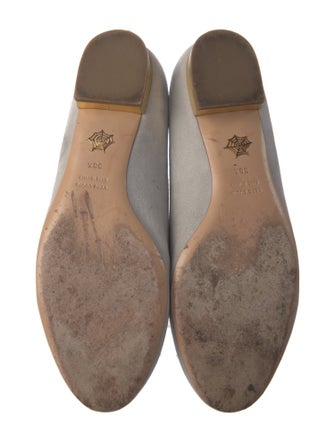 Charlotte Olympia Suede Crystal Embellishments Flats