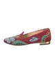 Charlotte Olympia Printed Embroidered Accent Loafers