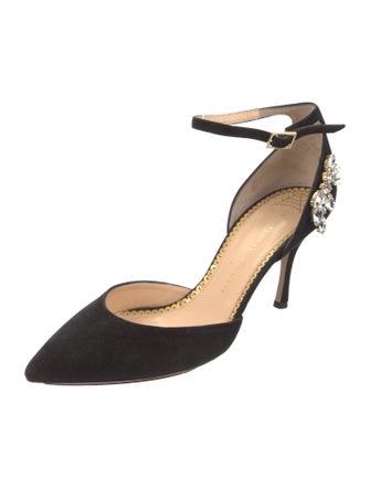 Charlotte Olympia Suede D'Orsay Pumps